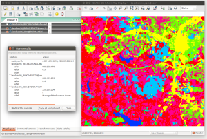 Reclassification of the landuse96_28m layer in two new layers